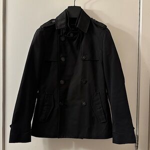 Navy Blue Kai-aakmann Trench Coat - Men’s - 100% Cotton - Medium